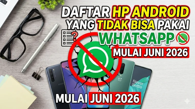 HP Android tidak bisa pakai WhatsApp Juni 2026
