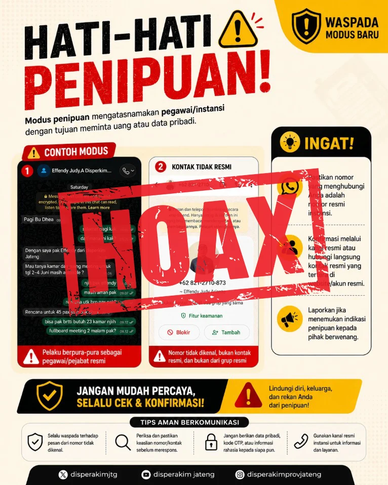 Penipuan Disperakim Jawa Tengah