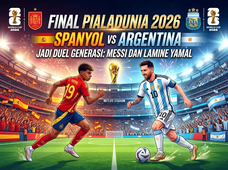 Final Piala Dunia 2026 Spanyol vs Argentina Jadi Duel Generasi Messi dan Lamine Yamal