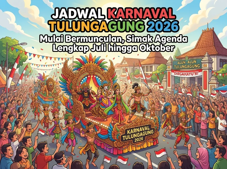 Jadwal Karnaval Tulungagung 2026 Mulai Bermunculan, Simak Agenda Lengkap Juli hingga Oktober