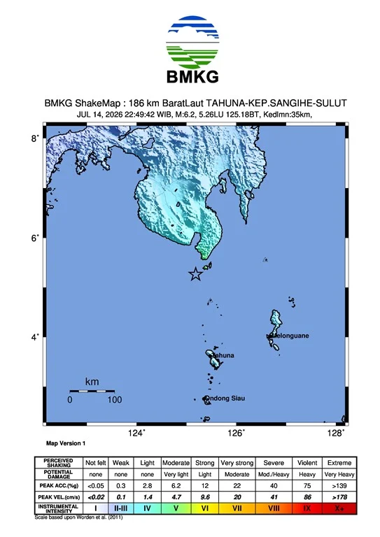 Gempa Mindanao M6,2 Tidak Berpotensi Tsunami, BMKG Ungkap Aktivitas Subduksi di Perbatasan Indonesia-Filipina