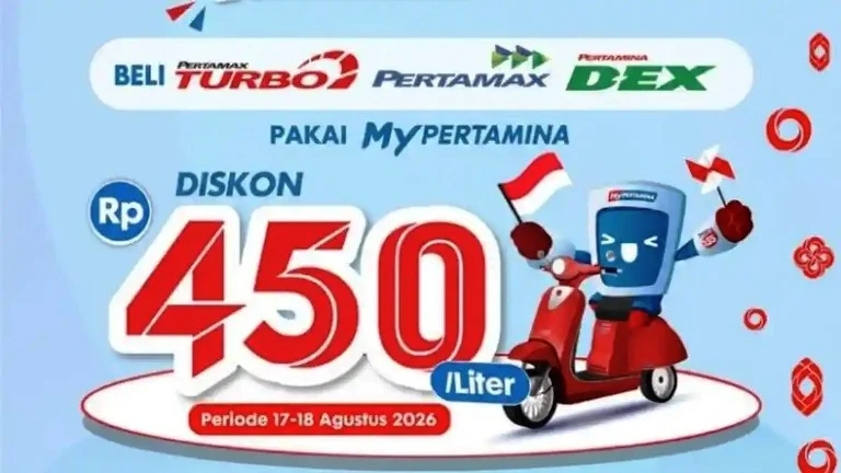 Promo Pertamina Diskon Rp450 per Liter Sambut HUT RI ke-81