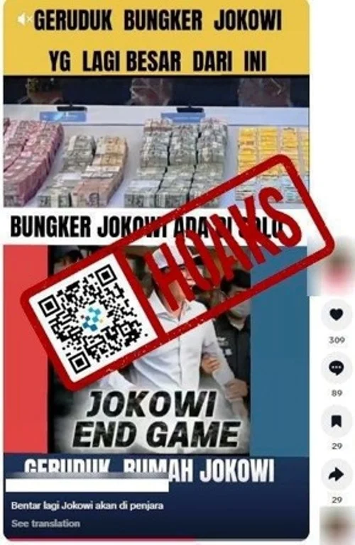 [CEK FAKTA] Hoaks Bunker Rp6.000 Triliun di Rumah Jokowi di Solo, Video AI Terbukti Menyesatkan