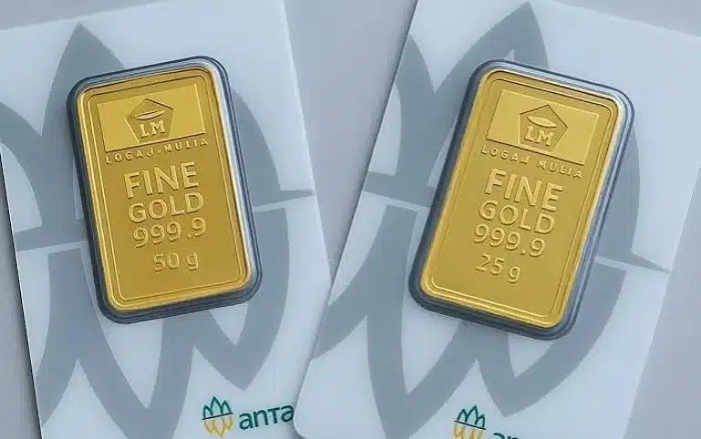 Harga Emas Antam Naik Rp23 Ribu, Kembali ke Rp2,613 Juta per Gram