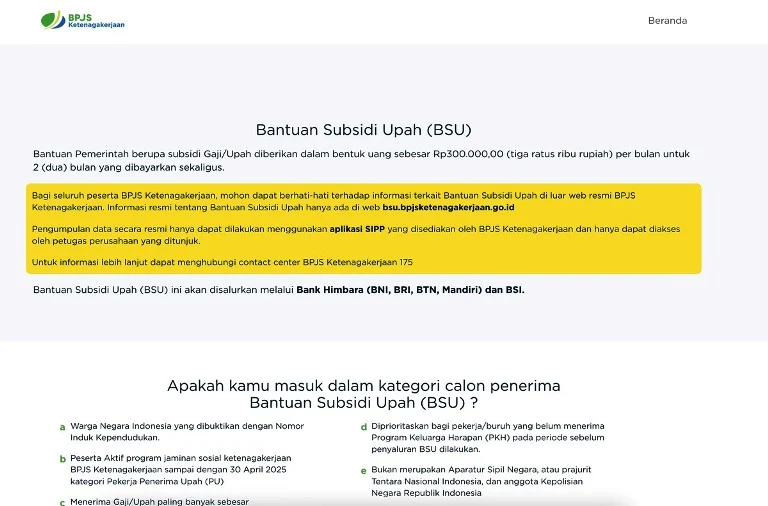 Cara Cek BSU 2026