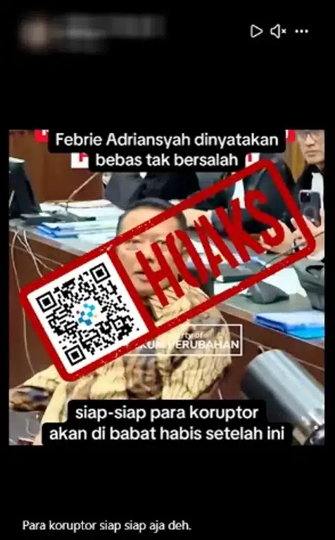 Hoaks Febrie Adriansyah